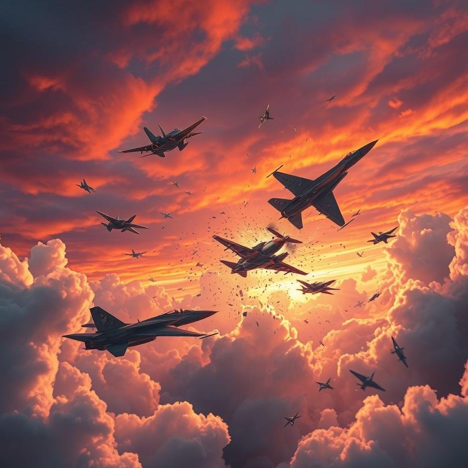 Dream : Collision of warplanes in a dream