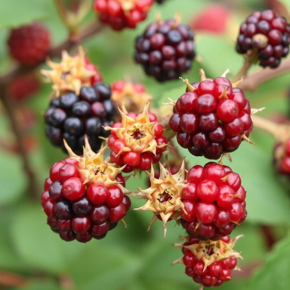 Dream : Colored blackberries in a dream