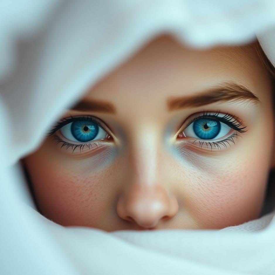 Dream : Colored blue eyes in a dream