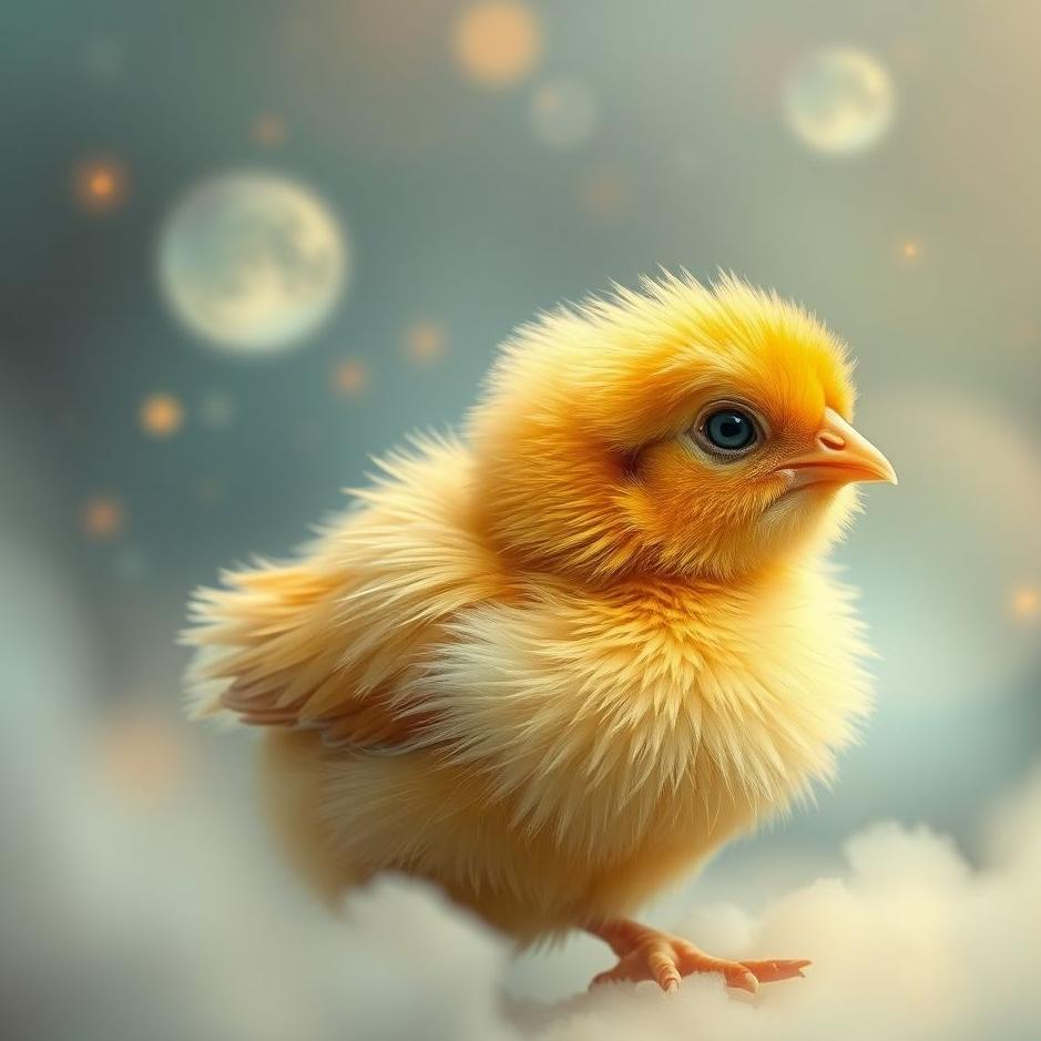 Dream : Colored chick in a dream