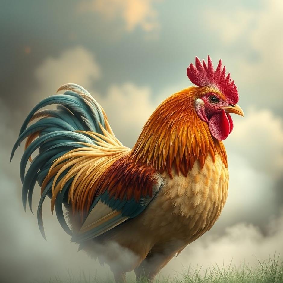 Dream : Colored chicken in a dream
