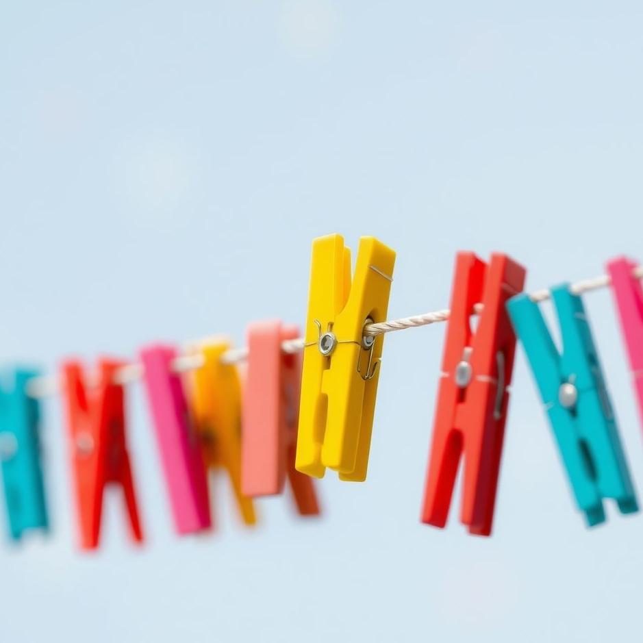 Dream : Colored clothespins in a dream