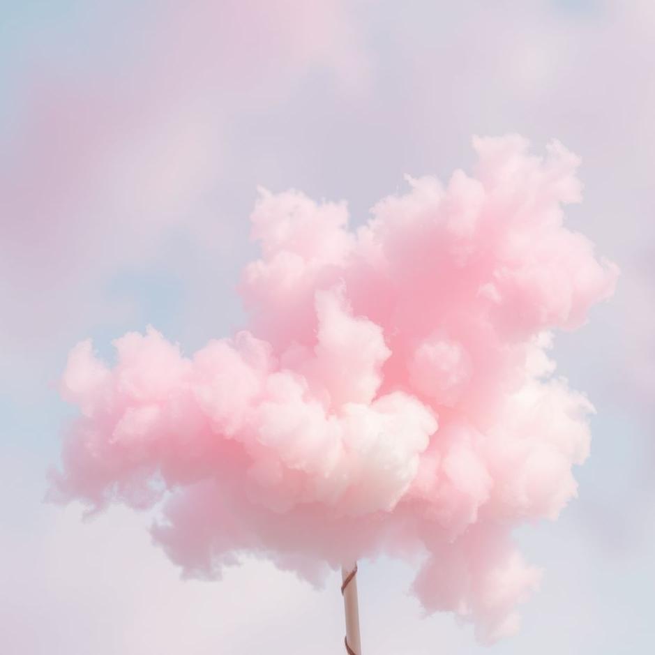 Dream : Colored cotton candy in a dream