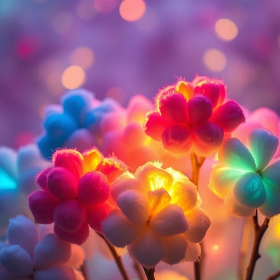 Dream : Colored cotton in a dream