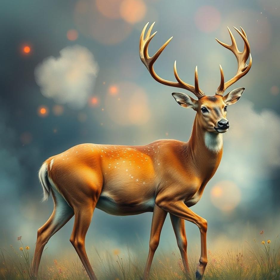 Dream : Colored deer in a dream