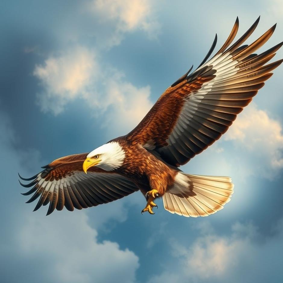 Dream : Colored eagle in a dream