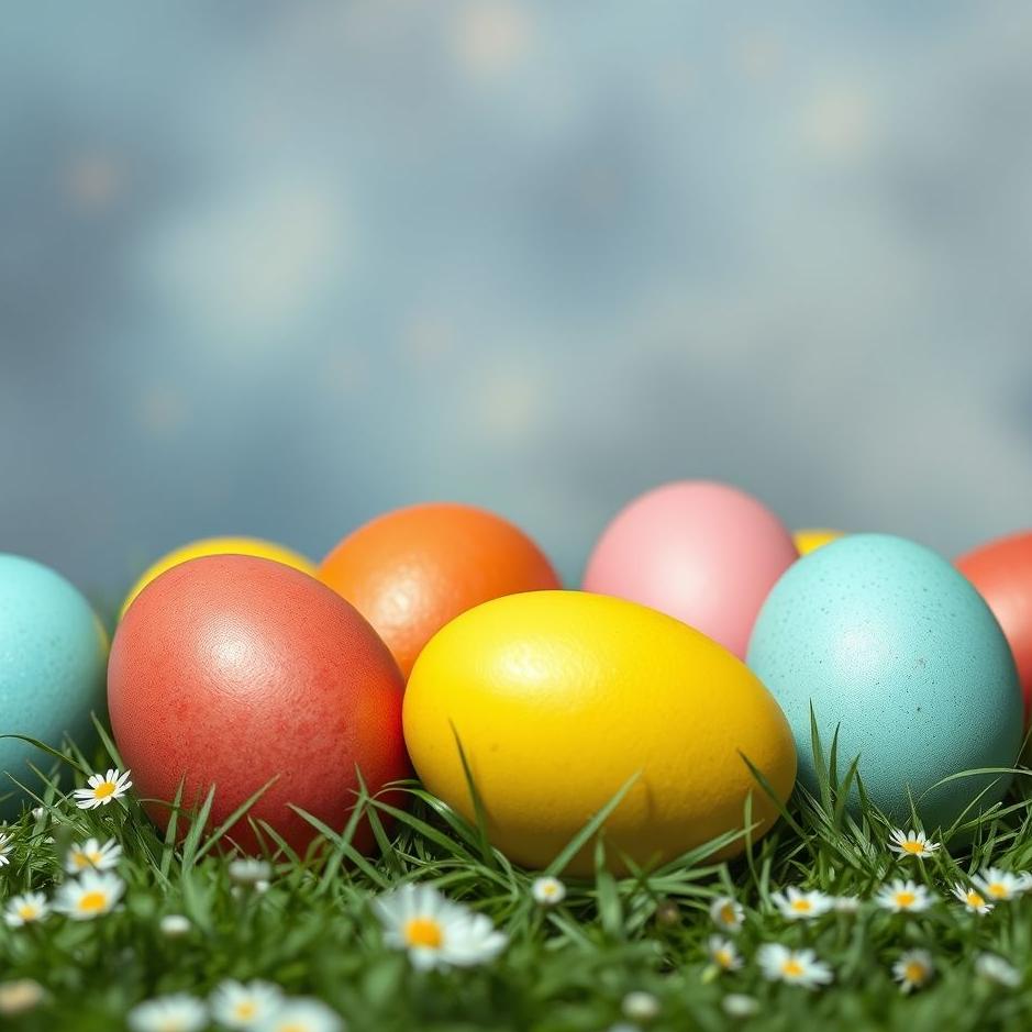 Dream : Colored eggs in a dream