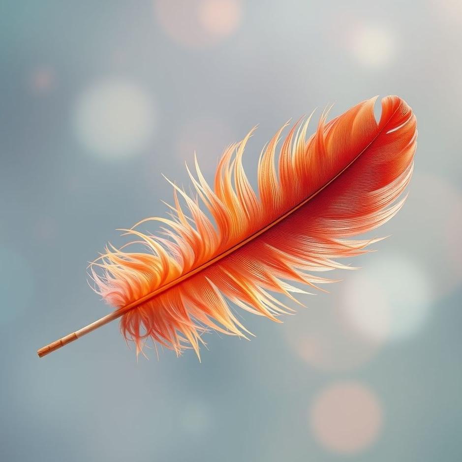 Dream : Colored feather in a dream