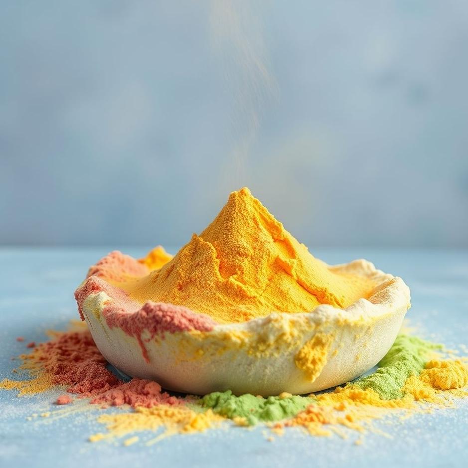 Dream : Colored flour in a dream