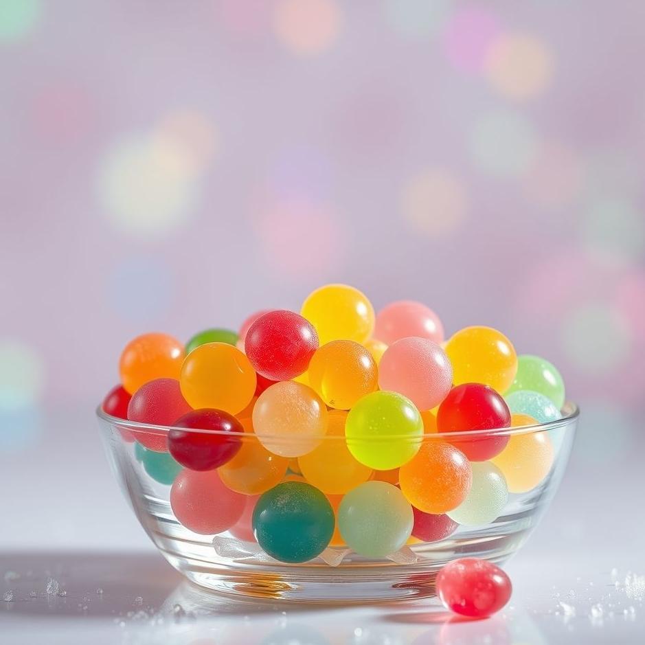 Dream : Colored glass candy in a dream