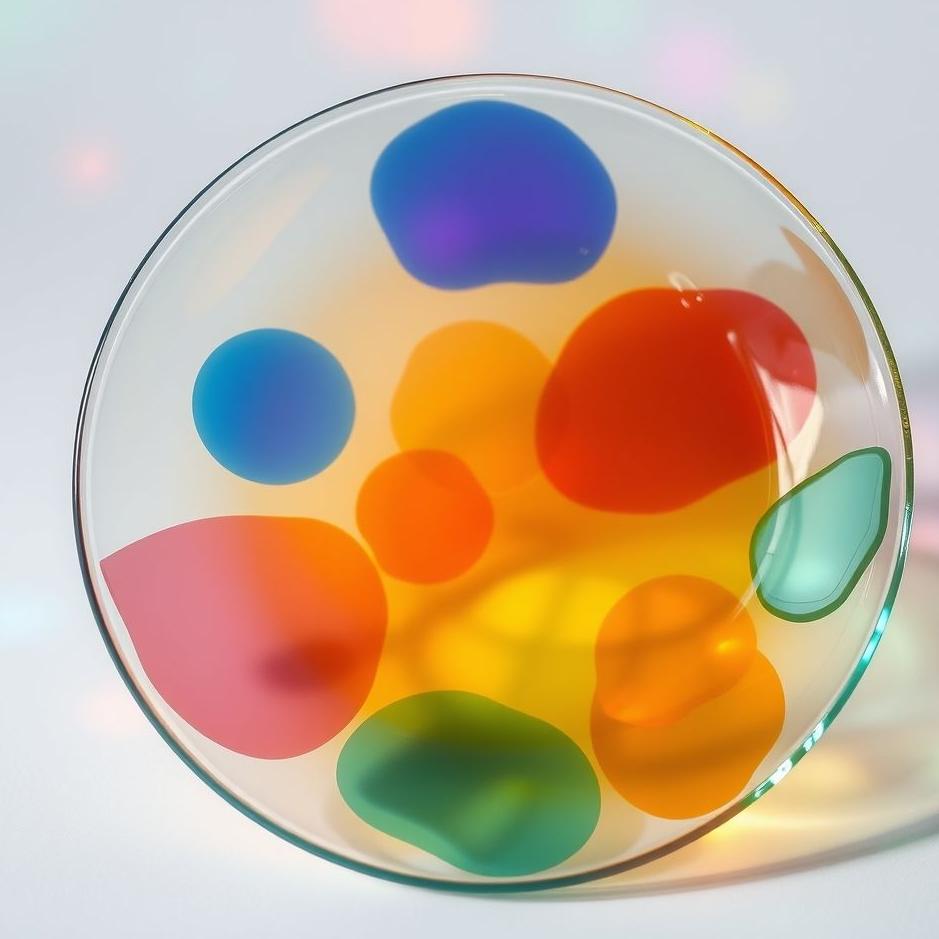 Dream : Colored glass plate in a dream