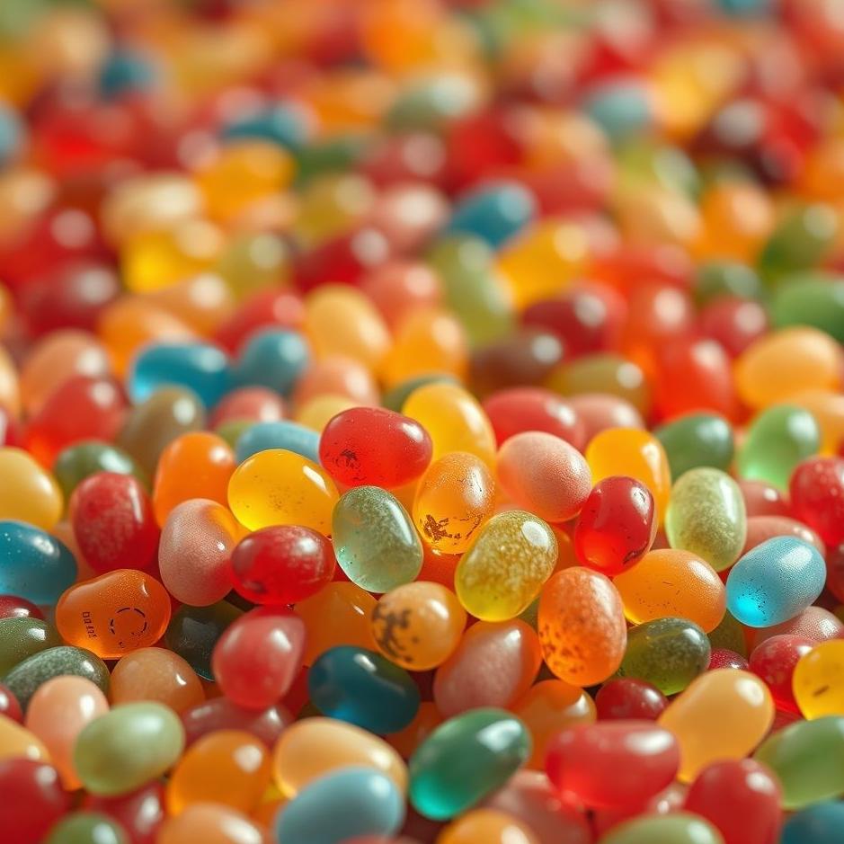 Dream : Colored jellybeans in a dream