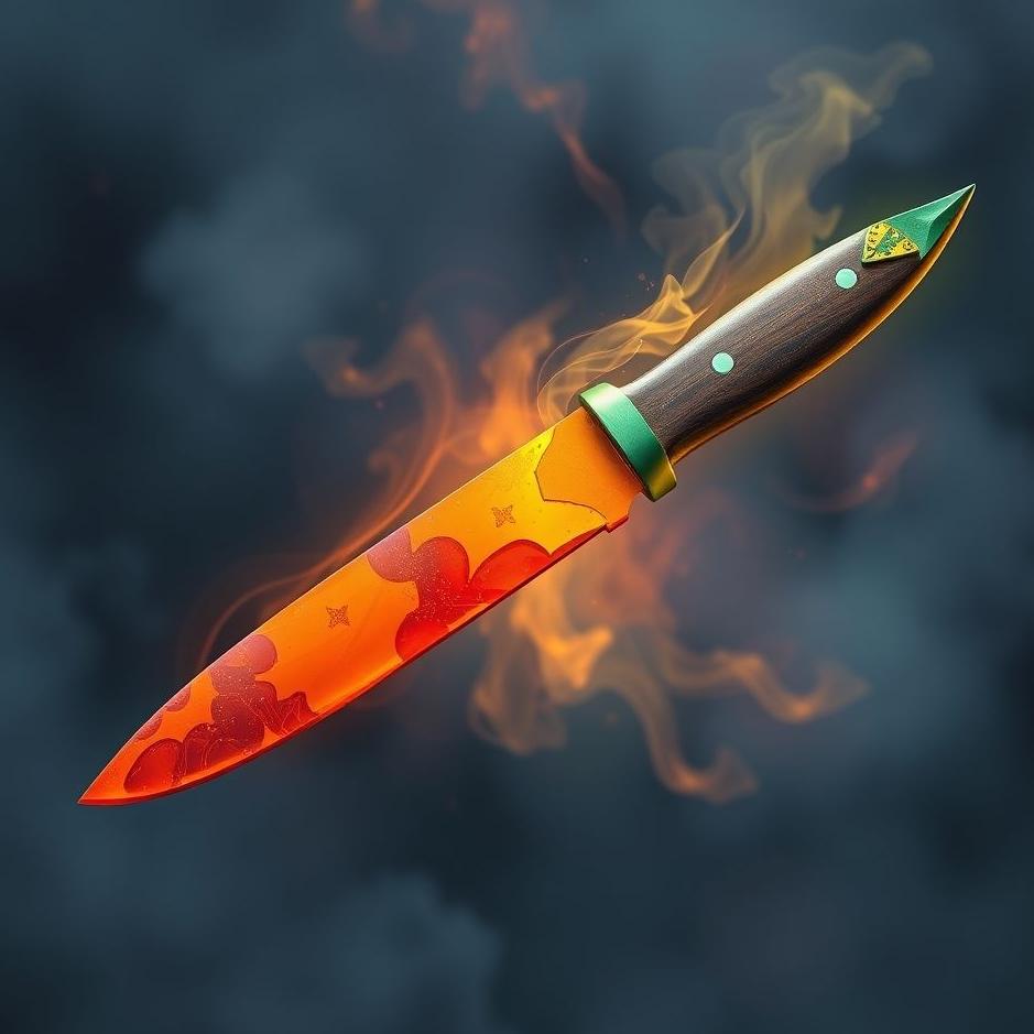Dream : Colored knife in a dream