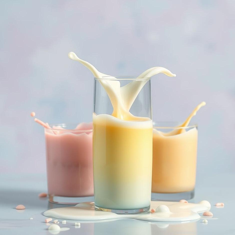 Dream : Colored milk in a dream