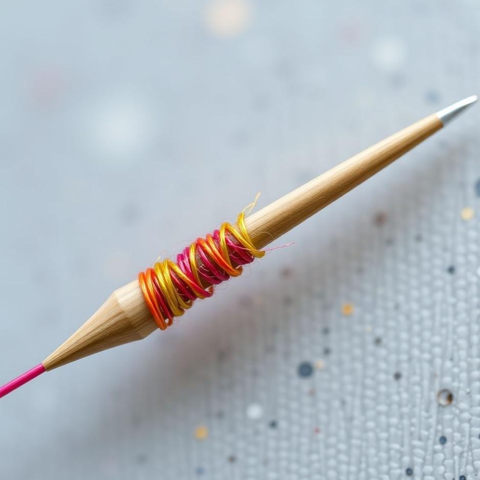 Dream : Colored needle in a dream