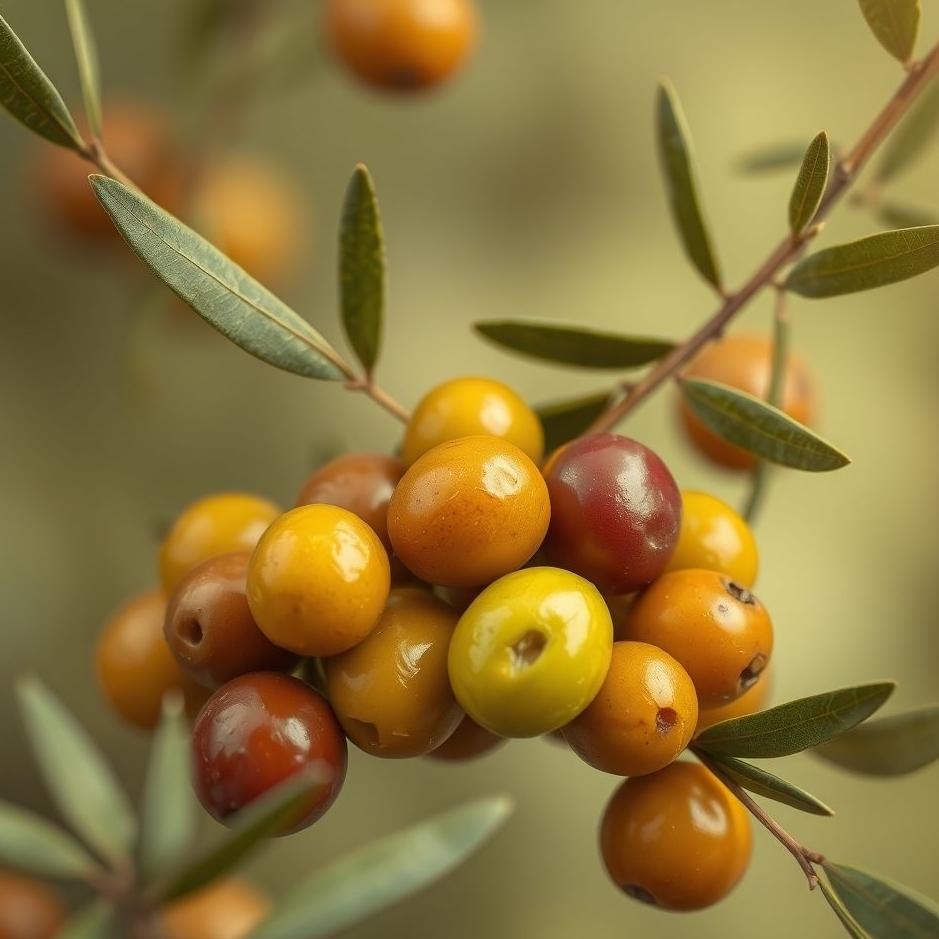 Dream : Colored olives in a dream