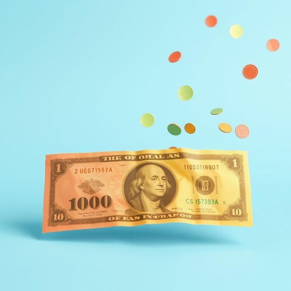 Dream : Colored paper money in a dream