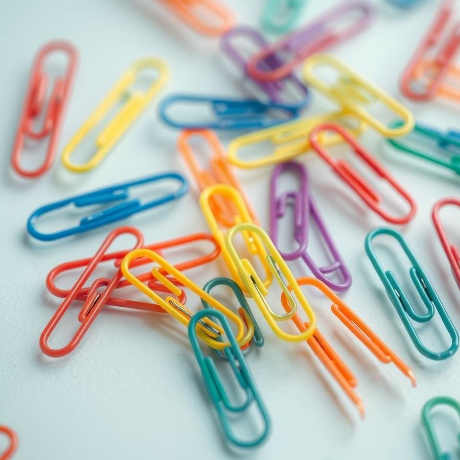 Dream : Colored paperclips in a dream