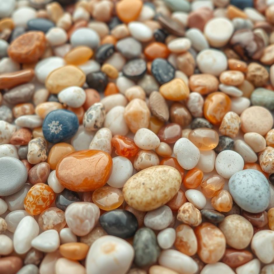 Dream : Colored pebbles in a dream