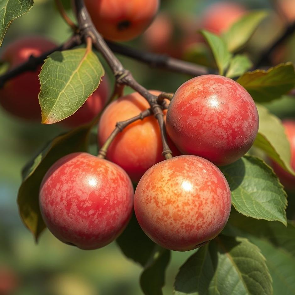 Dream : Colored plums in a dream