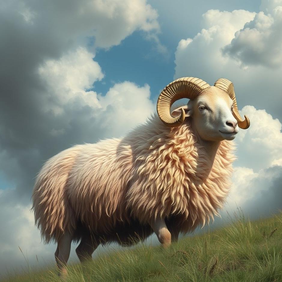 Dream : Colored ram in a dream