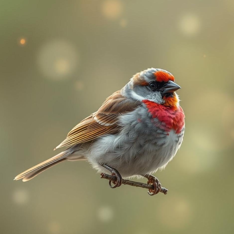 Dream : Colored sparrow in a dream
