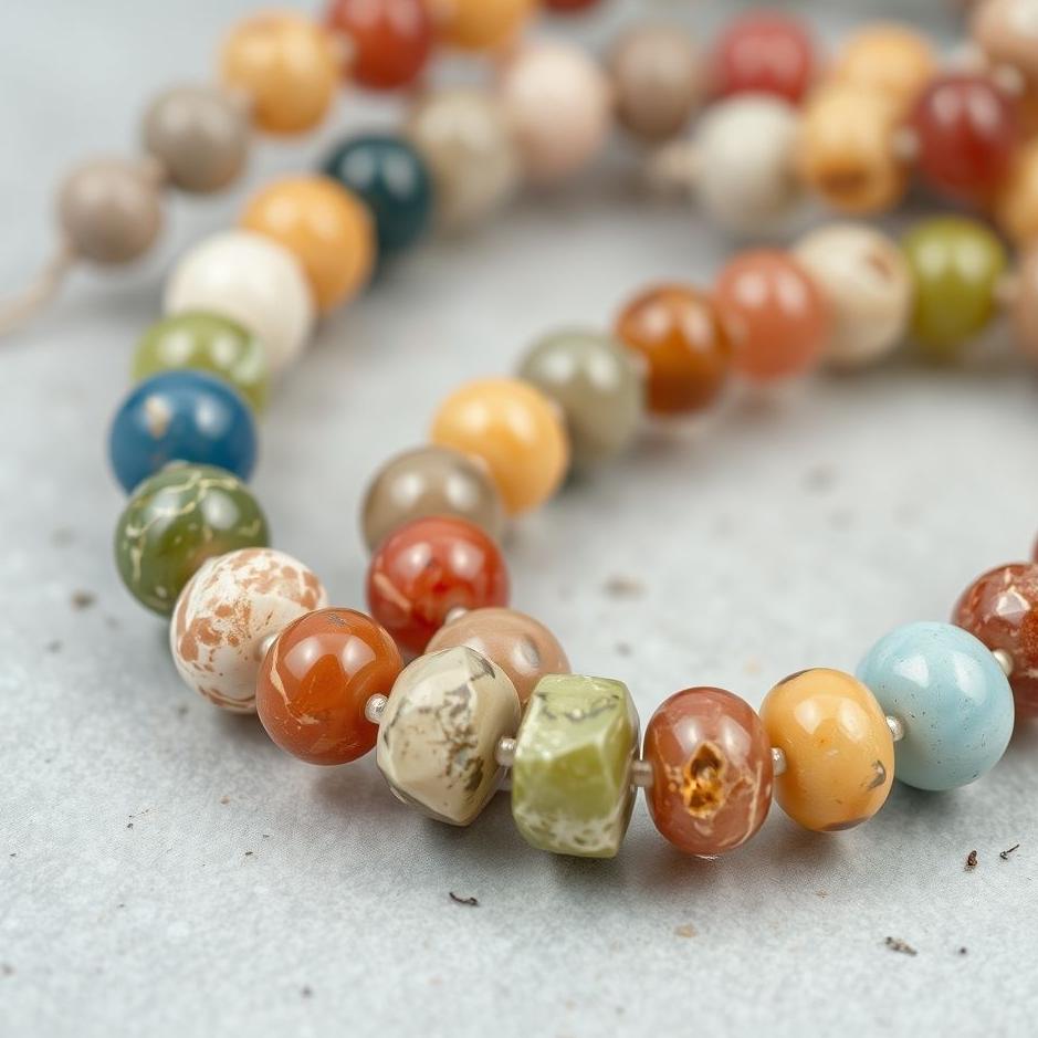 Dream : Colored stone beads in a dream