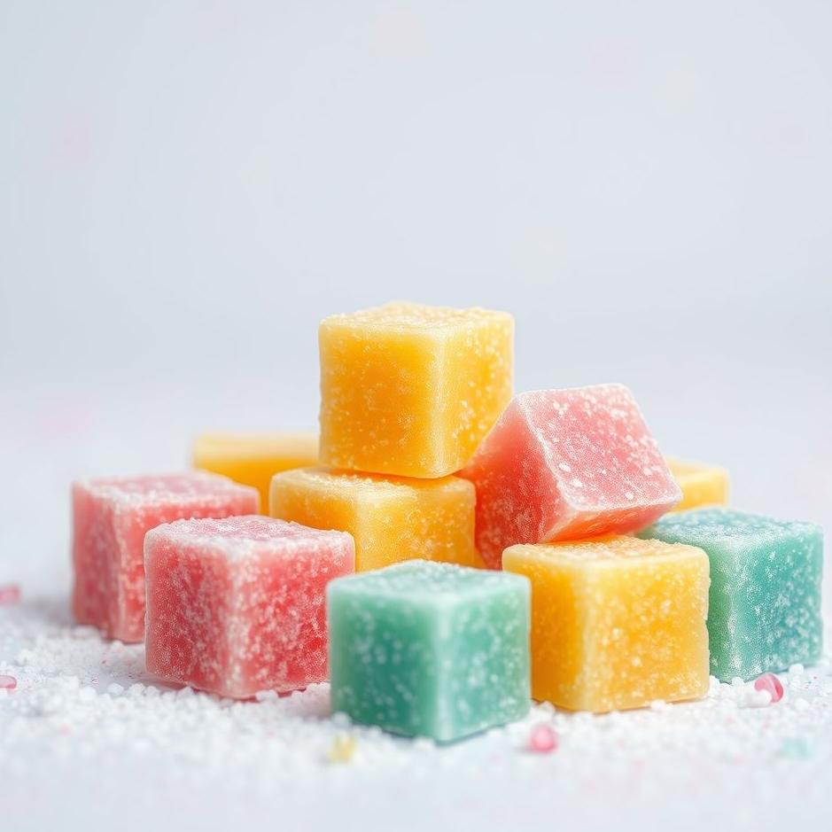 Dream : Colored sugar cubes in a dream