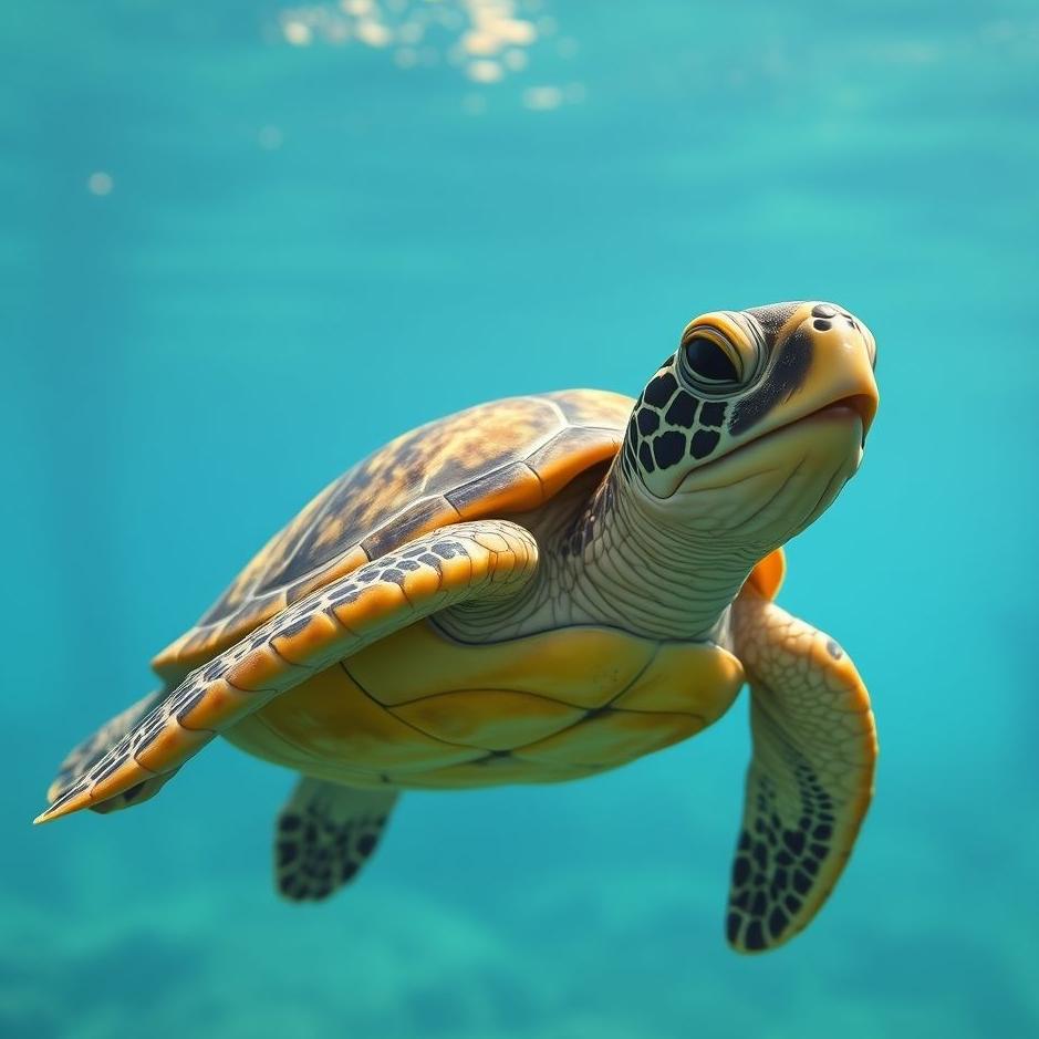 Dream : Colored turtle in a dream