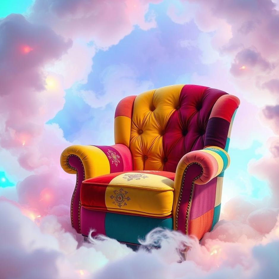 Dream : Colorful armchair in a dream