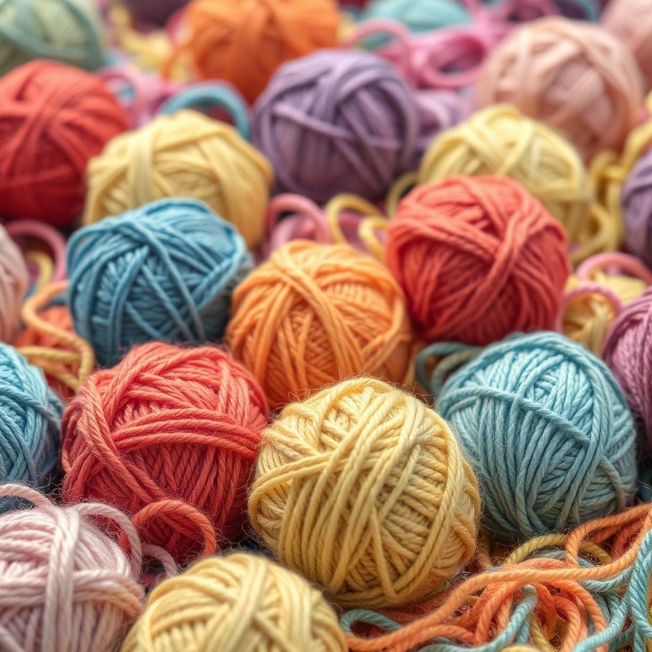 Dream : Colorful balls of yarn in a dream