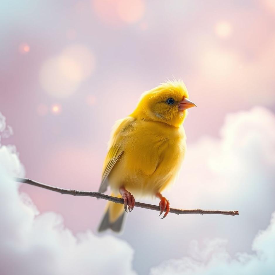 Dream : Colorful canary in a dream