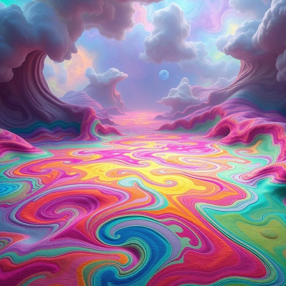 Dream : Colorful carpet in a dream