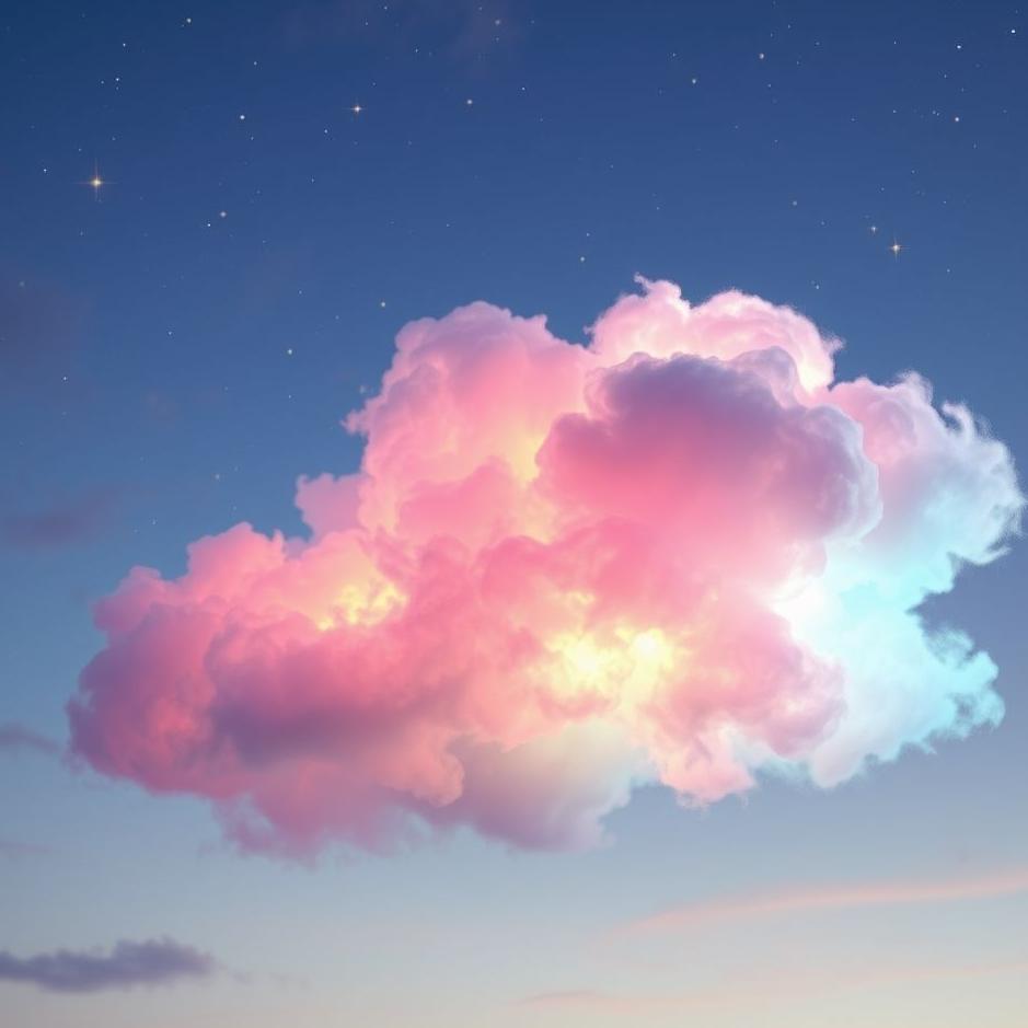 Dream : Colorful cloud in a dream