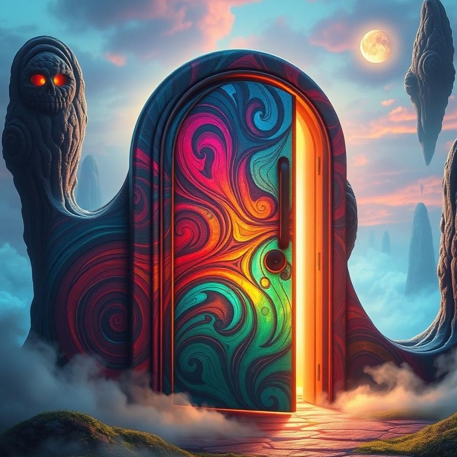 Dream : Colorful door in a dream