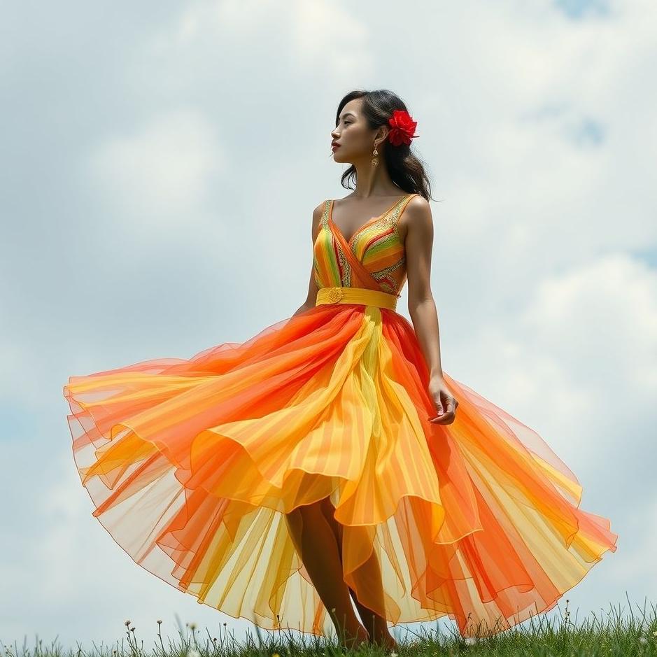 Dream : Colorful dress as a gift in a dream