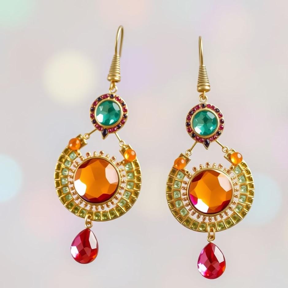 Dream : Colorful earrings in a dream