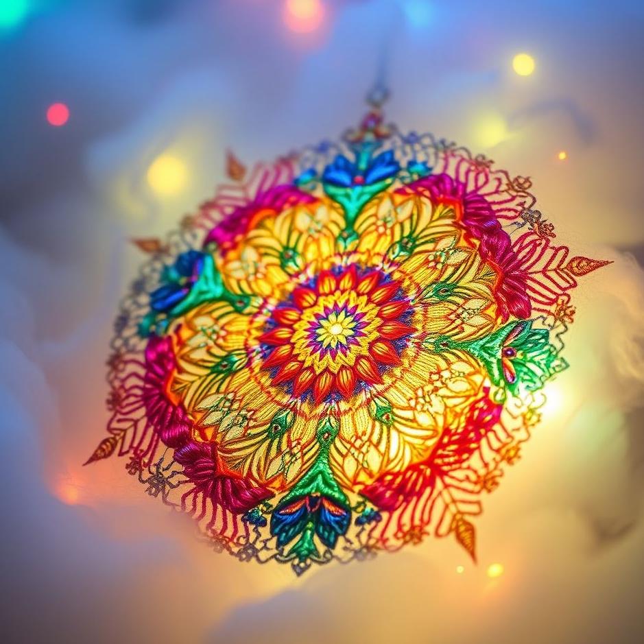 Dream : Colorful embroidery in a dream