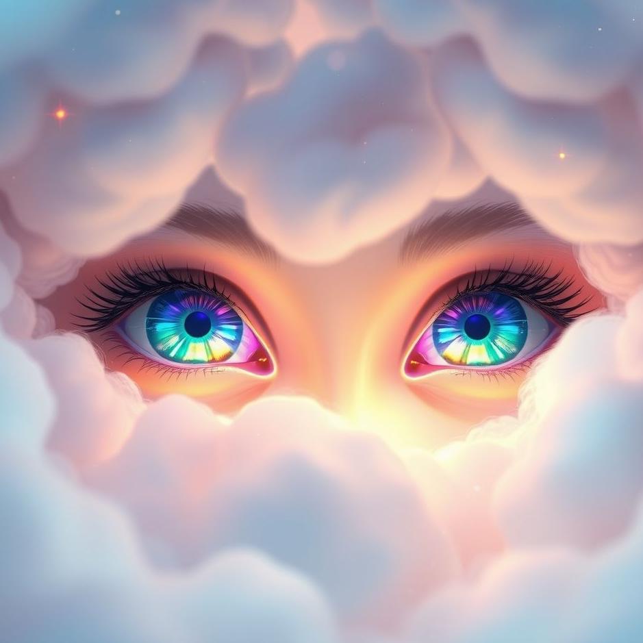 Dream : Colorful eyes in a dream