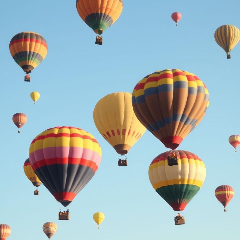 Dream : Colorful flying balloons in a dream