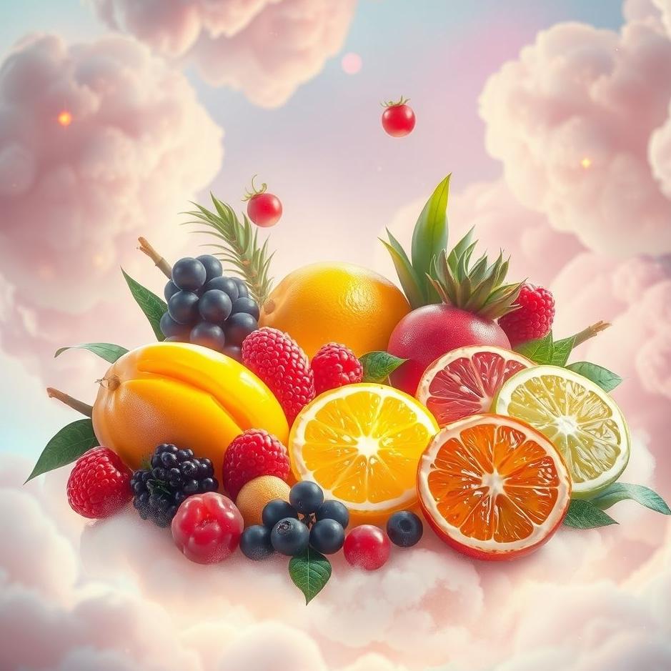 Dream : Colorful fruits in a dream