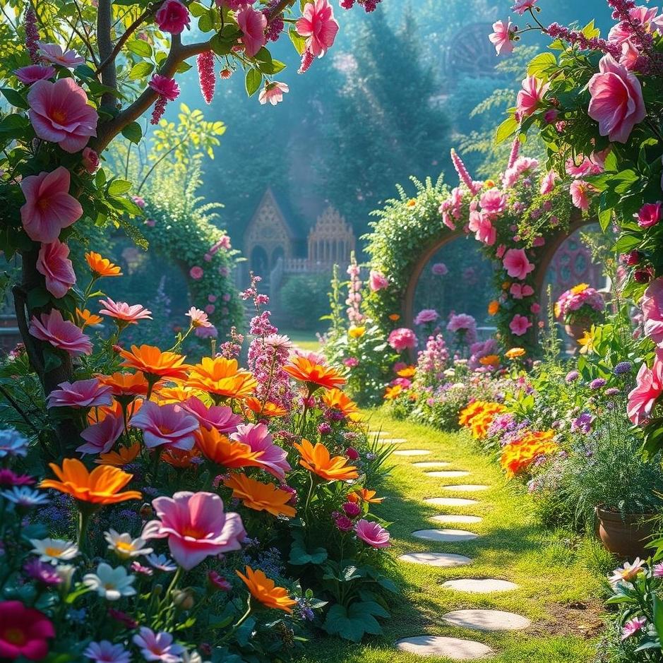 Dream : Colorful garden in a dream