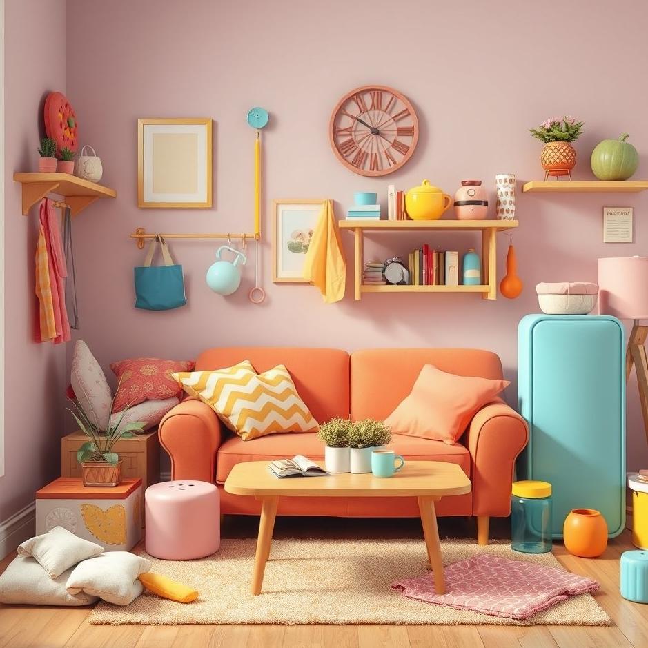 Dream : Colorful household items in a dream
