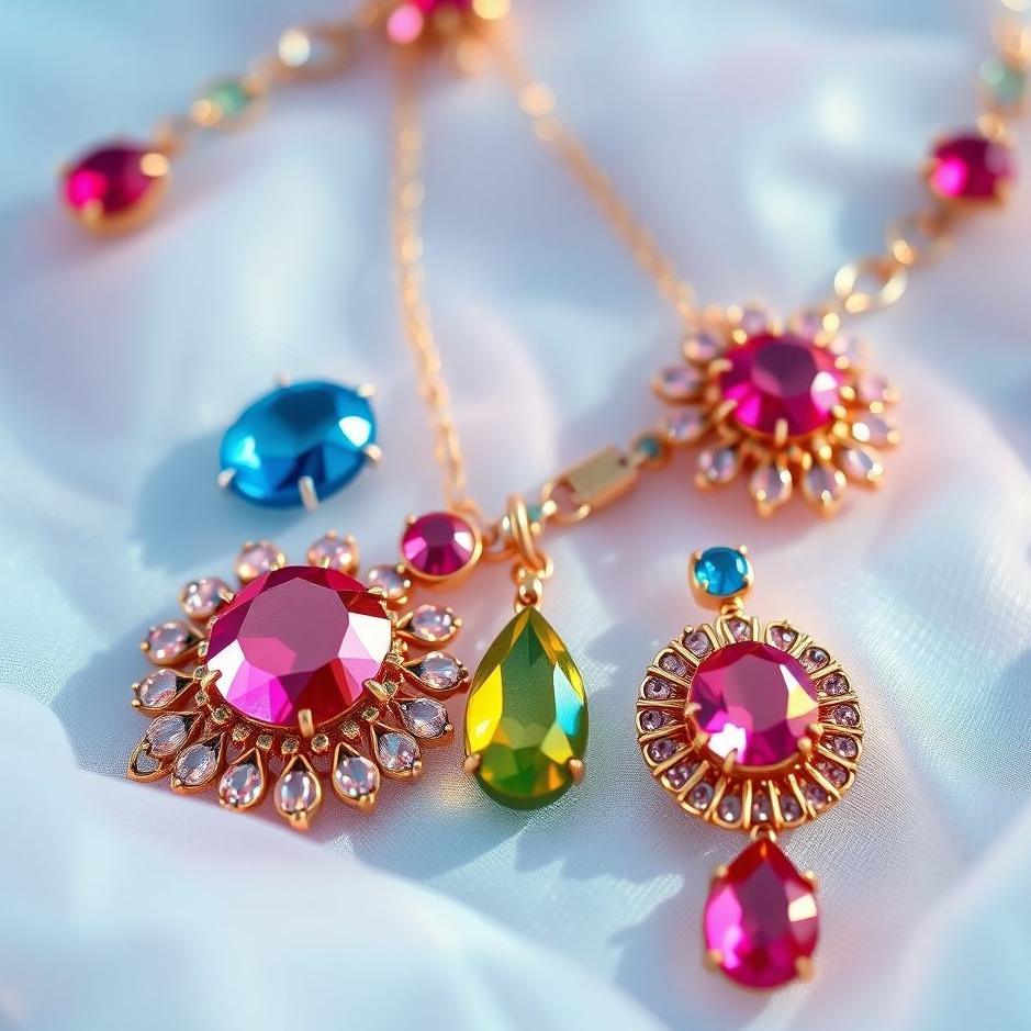 Dream : Colorful jewelry in a dream
