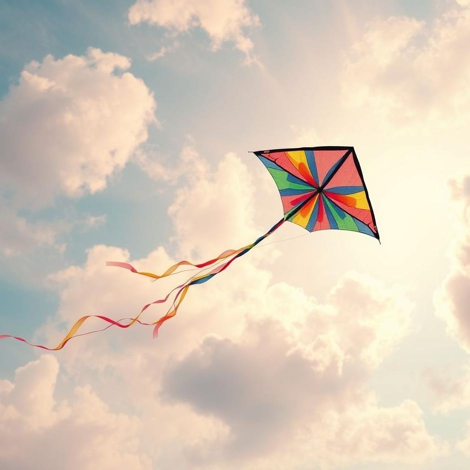 Dream : Colorful kite in a dream