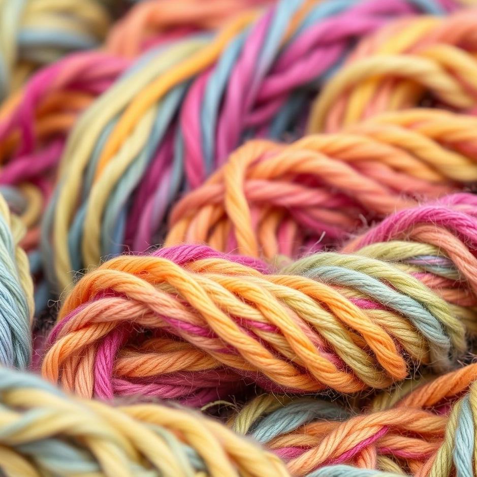 Dream : Colorful knitting yarn in a dream