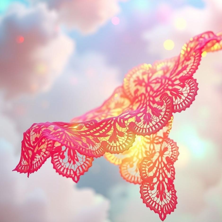 Dream : Colorful lace in a dream