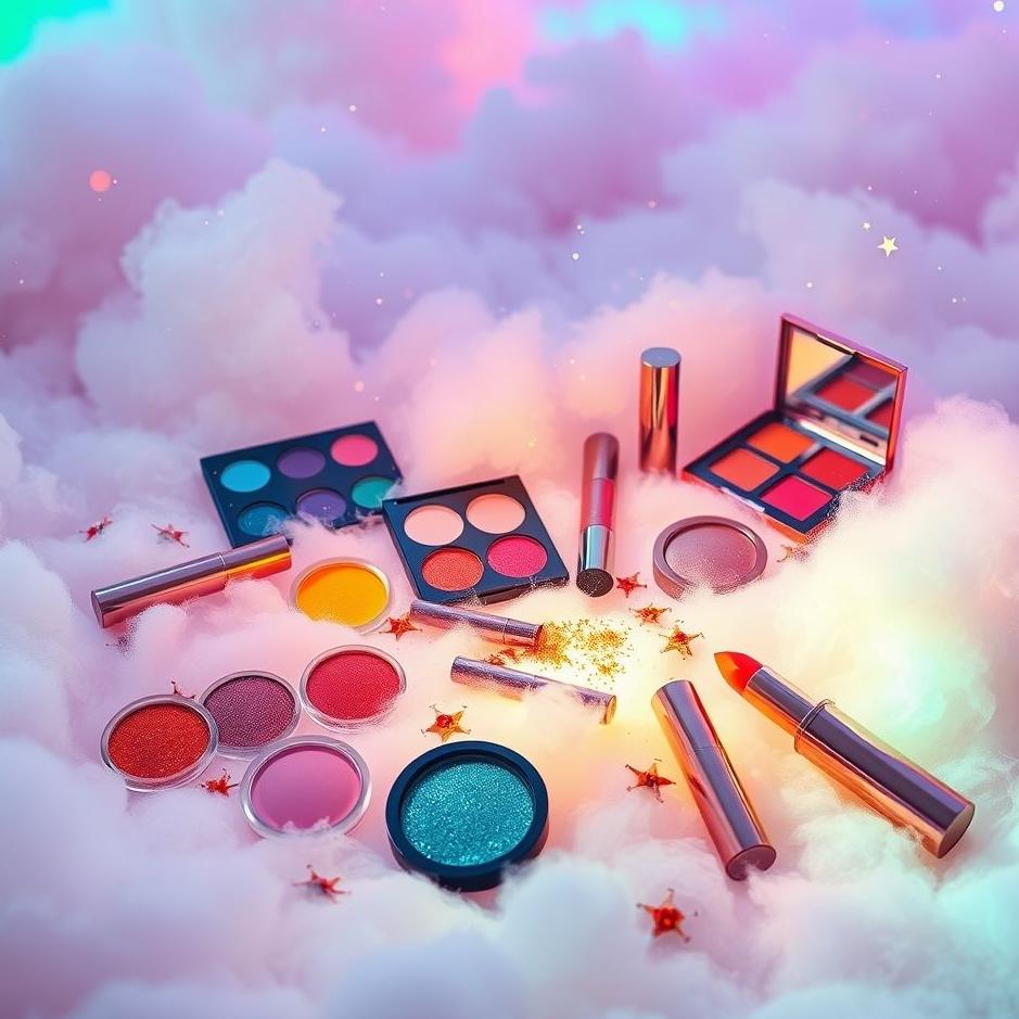 Dream : Colorful make-up material in a dream