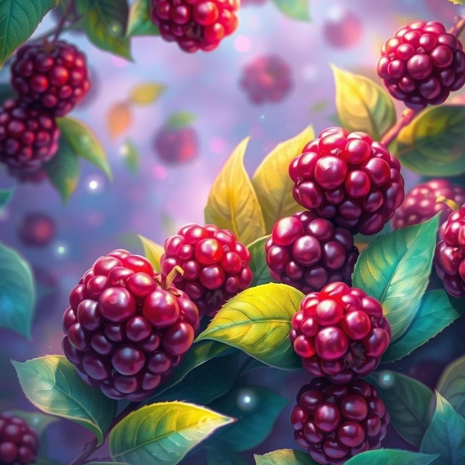 Dream : Colorful mulberries in a dream