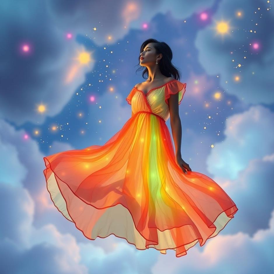 Dream : Colorful nightgown in a dream